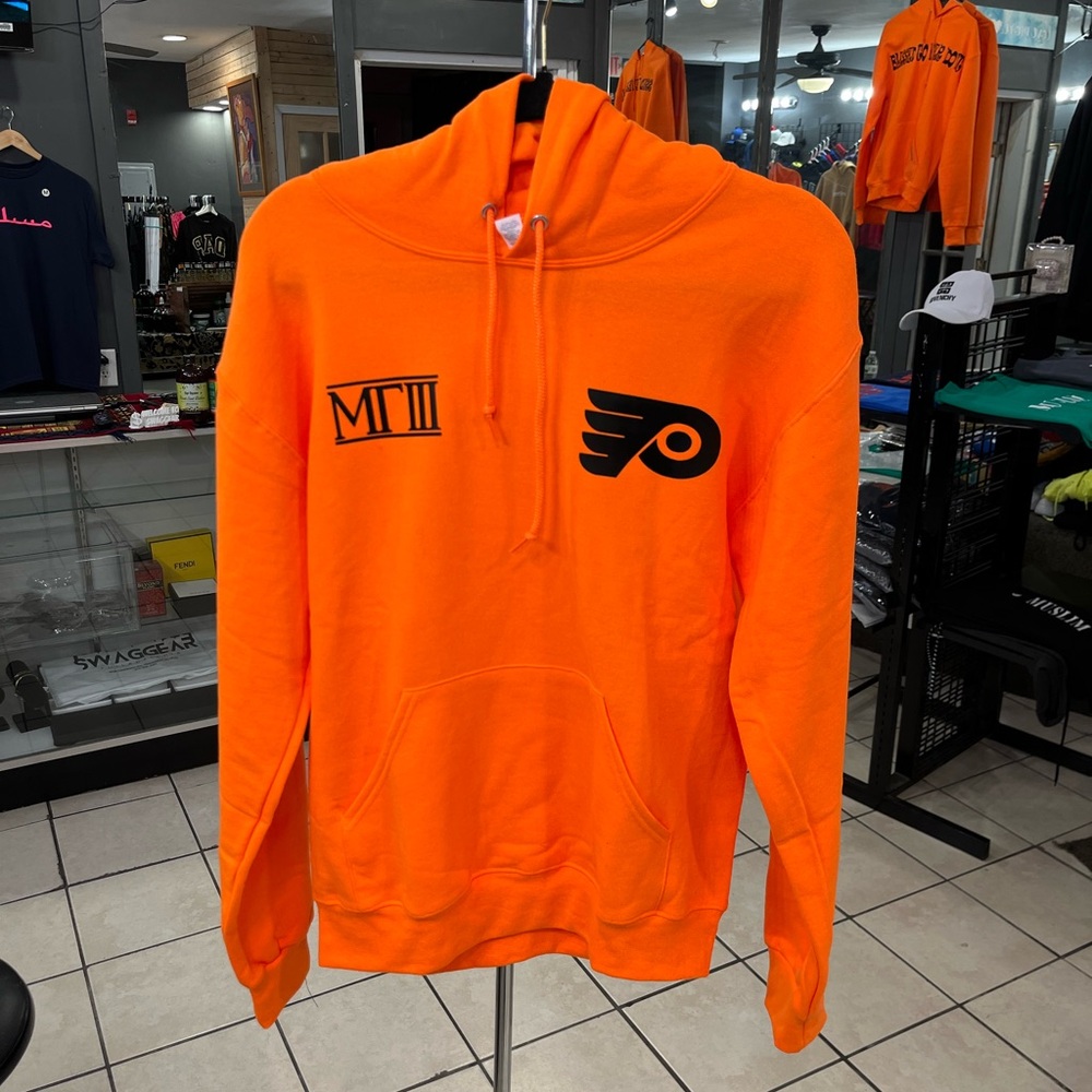 Philadelphia Flyers Orange MF3 Hoodie (Greta steel brand new)
